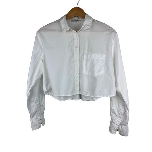 Madewell White Button Down Shirt - Picture 1 of 6